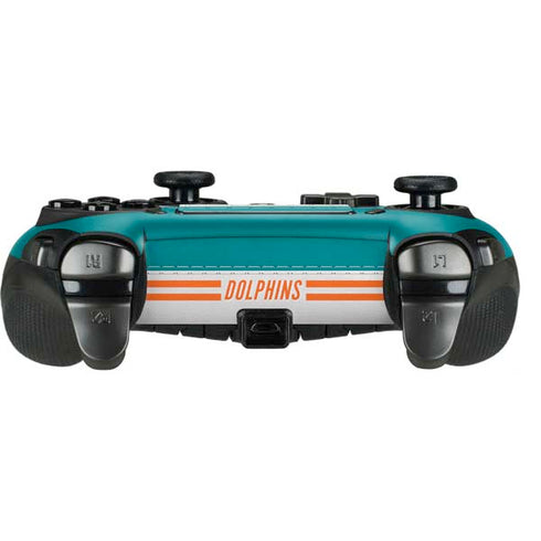 NFL Miami Dolphins White Striped PlayStation Scuf Vantage 2 Controller Skin